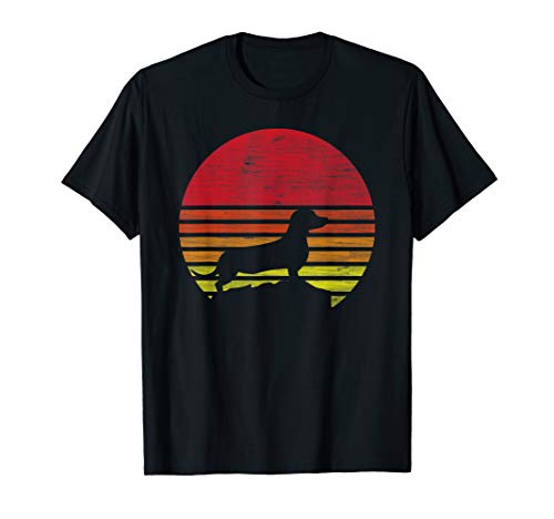 Retro Dackel Silhouette T-Shirt