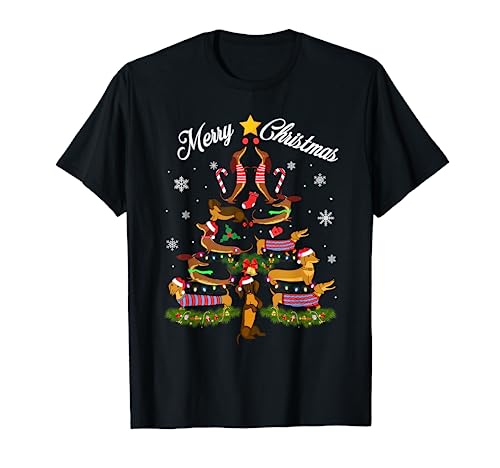 Lustig Santa Dackel Weihnachten Fun Xmas Dachshund Dackel T-Shirt